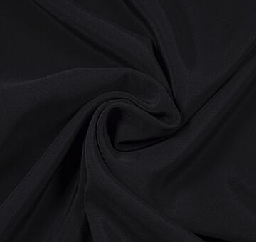 Silk crêpe de Chine, black