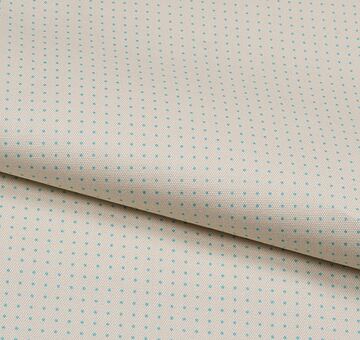 Cotton sashiko fabric with wash-out dot grid for hitomezashi, cream