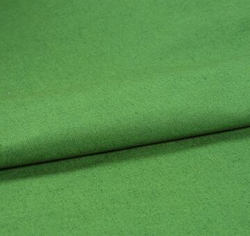 Heavy linen cotton blend, green