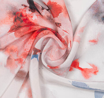 Silk crêpe de Chine with floral print – Amapela