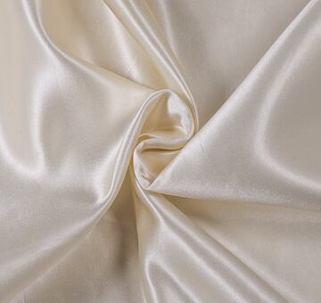 Duchesse satin, silk blend, cream, seconds