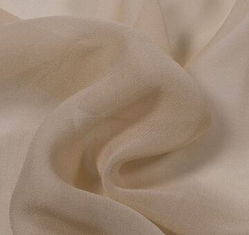 Silk georgette, nude