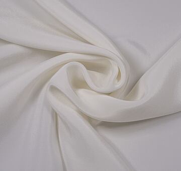 Silk crêpe de Chine, ivory white, seconds