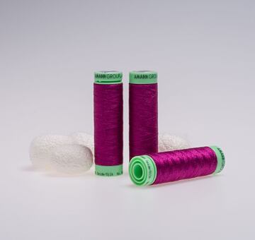 Silk thread, 50m, fuchsia