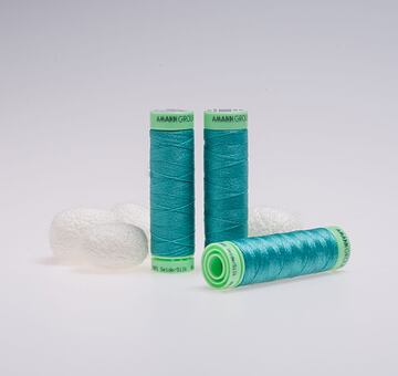 Silk thread, 50m, aqua
