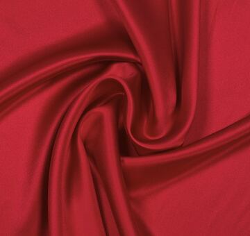 Heavy silk satin, red