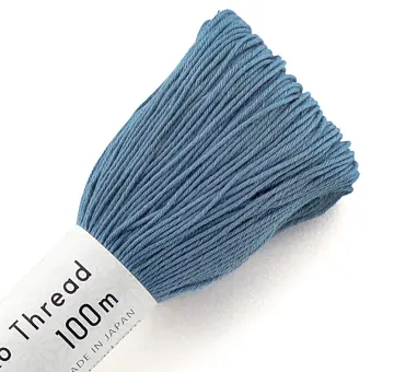 Olympus sashiko thread 100m, steel blue 118