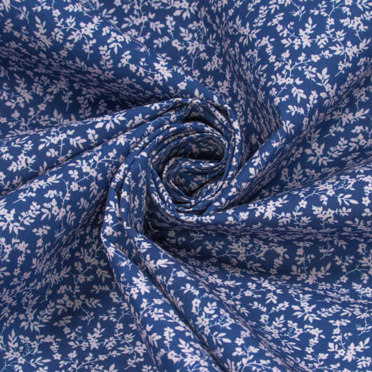 Cotton batiste "floria", dress fabric with a small floral pattern