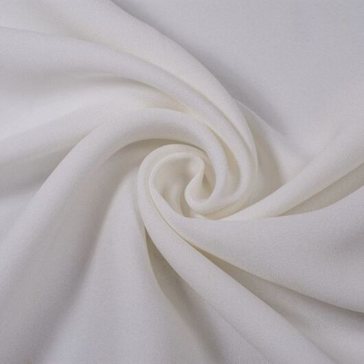 Silk crêpe georgette, ivory white