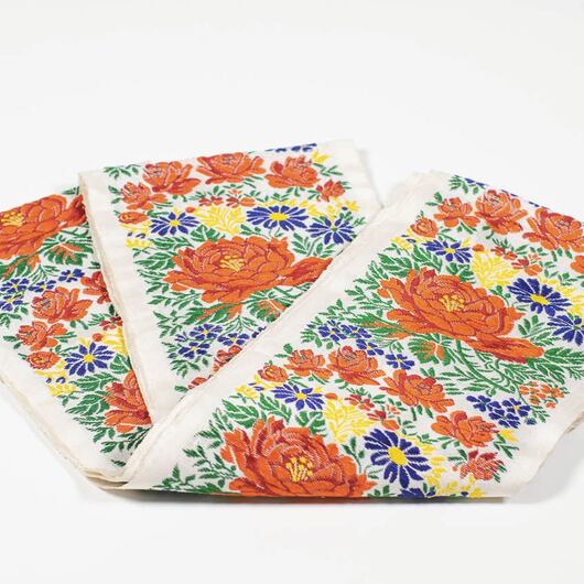 Brocade ribbon, pure silk, floral