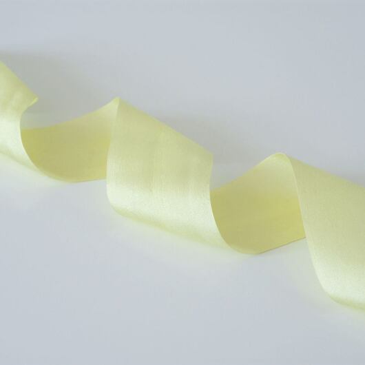 Yellow Silk Satin Ribbon - 100% silk - Sew Vintagely