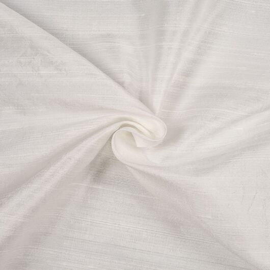 Slubbed silk dupioni, white