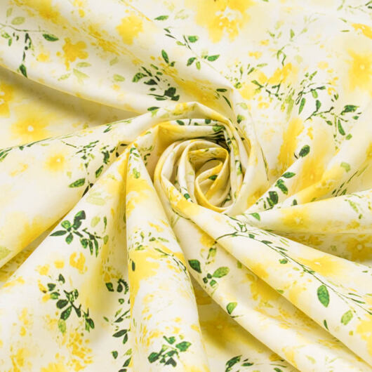 Cotton batiste "helia", dress fabric with floral print