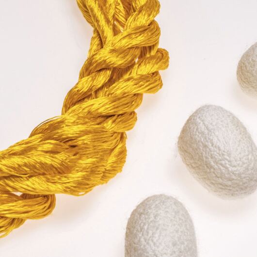 Silk embroidery floss, yellow 20-5