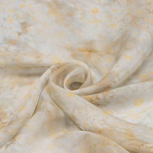 Beige chiffon silk fabric