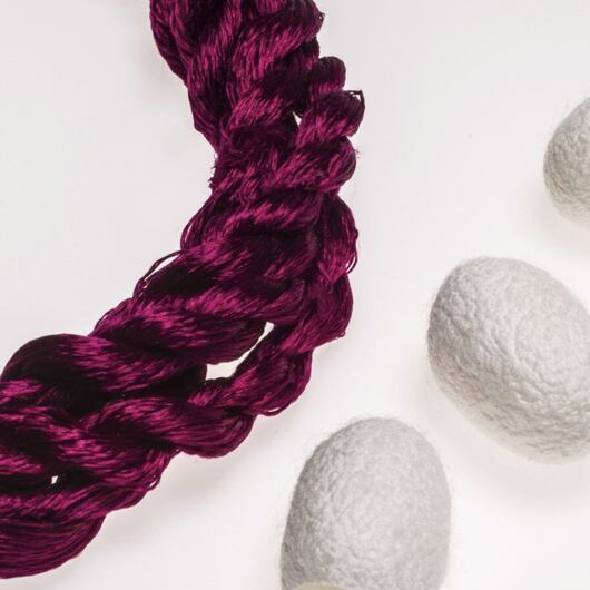 Silk embroidery floss, burgundy 2-2