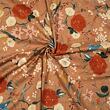 Japanese print fabric, double gauze, Rakuen, ochre