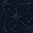Hana-Fukin sashiko sampler 33 x 33 cm, indigo