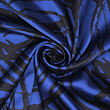 Blue silk fabric