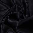 Heavy silk satin, black