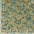 Brocade ornaments, turquoise and gold