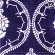 Blue velvet in mulberry silk © Sartor Bohemia