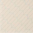Sashiko fabric panel with eight patterns, cream