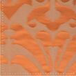 Silk and linen damask, historical style, 100% silk, orange