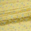 Brocade with floral pattern, pink and gold