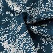 Japanese print fabric, silk blend serge, Lei Nani, petrol blue