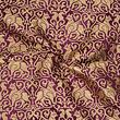 Sicilian gold brocade with griffins, silk blend, burgundy