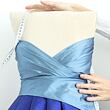 Taffeta fabric, art silk, blue