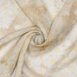 Beige chiffon silk fabric