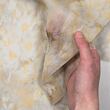 Beige chiffon silk fabric